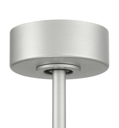 ##Antique Hardware## 20" Taylor Indoor/Outdoor (Damp) in Painted Nickel w/ Clear Acrylic Blades