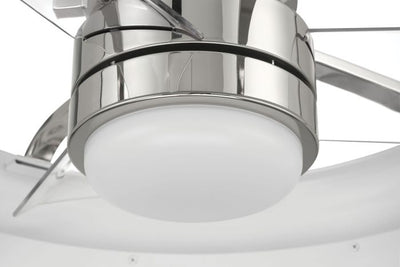 ##Antique Hardware## 20" Taylor in White/Polished Nickel w/ Clear Acrylic Blades