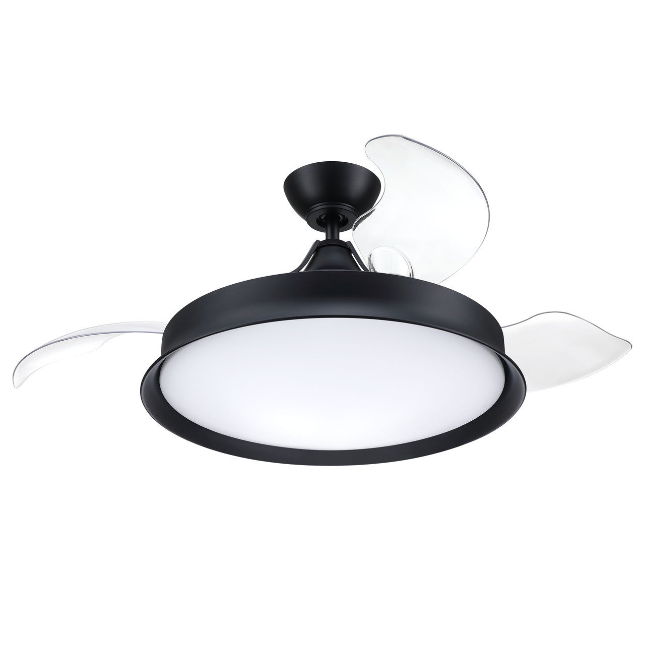 42" Union in Flat Black w/ Clear Acrylic Blades