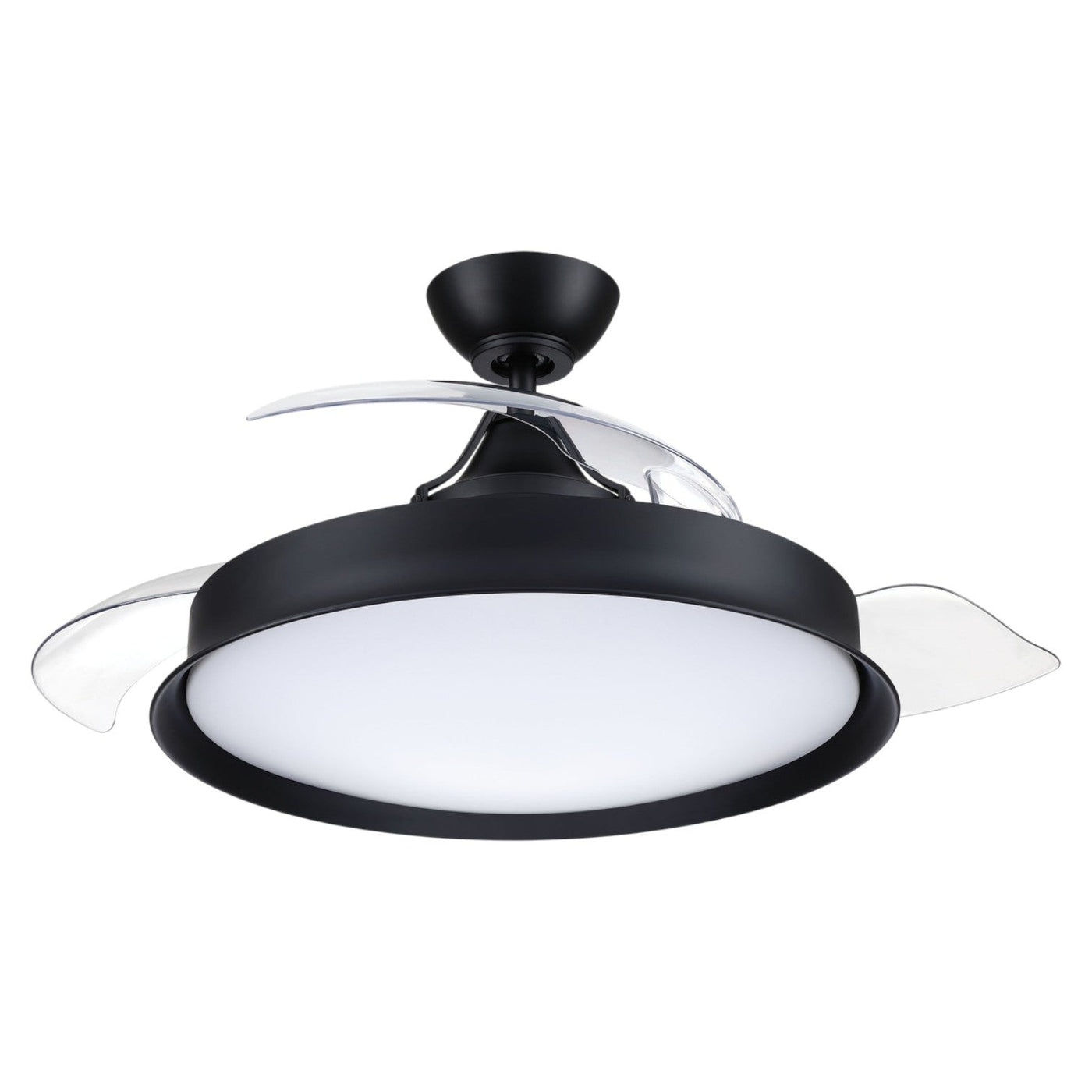 42" Union in Flat Black w/ Clear Acrylic Blades