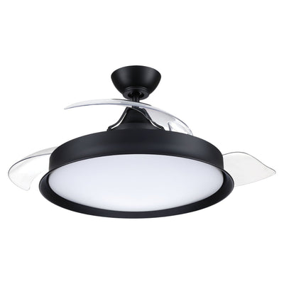 42" Union in Flat Black w/ Clear Acrylic Blades