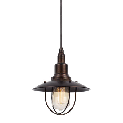 STYLISH METAL PENDANT IN DARK BRONZE Pendant Cal Lighting