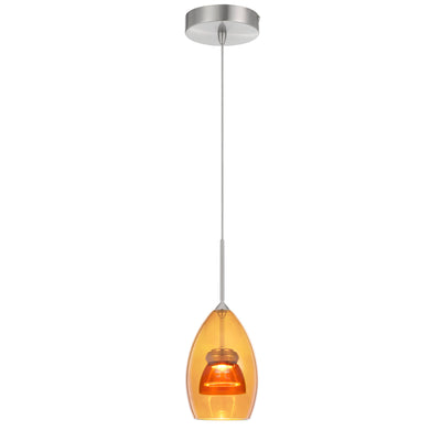 INTEGRATED DIMMABLE LED GLASS MINI PENDANT LIGHT. 6W, 450 LUMEN, 3000K Pendant Cal Lighting