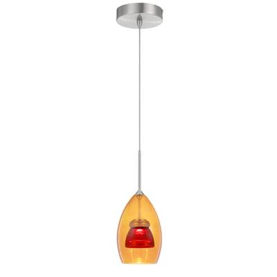 INTEGRATED DIMMABLE LED GLASS MINI PENDANT LIGHT. 6W, 450 LUMEN, 3000K Pendant Cal Lighting