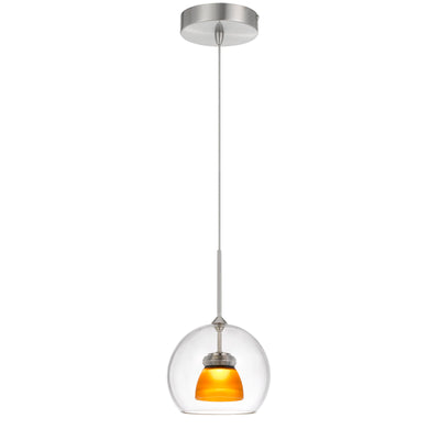 INTEGRATED DIMMABLE LED GLASS MINI PENDANT LIGHT. 6W, 450 LUMEN, 3000K Pendant Cal Lighting