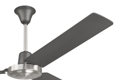 56" Utility in Titanium/Brushed Polished Nickel w/ Titanium Finish Blades Ceiling Fan CRAFTMADE