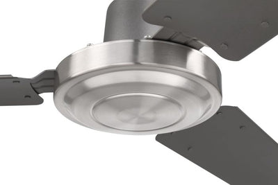 56" Utility in Titanium/Brushed Polished Nickel w/ Titanium Finish Blades Ceiling Fan CRAFTMADE