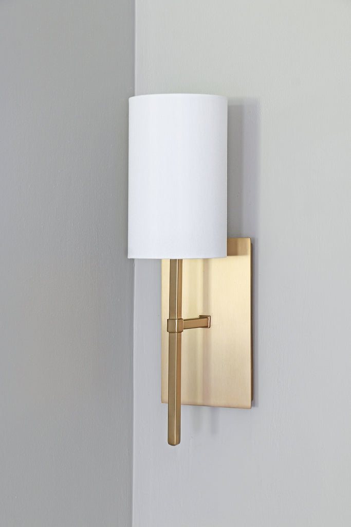 Veronica 1 Light Aged Brass Sconce Wall Sconce Crystorama