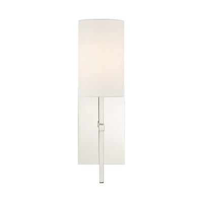 Veronica 1 Light Polished Nickel Sconce Wall Sconce Crystorama