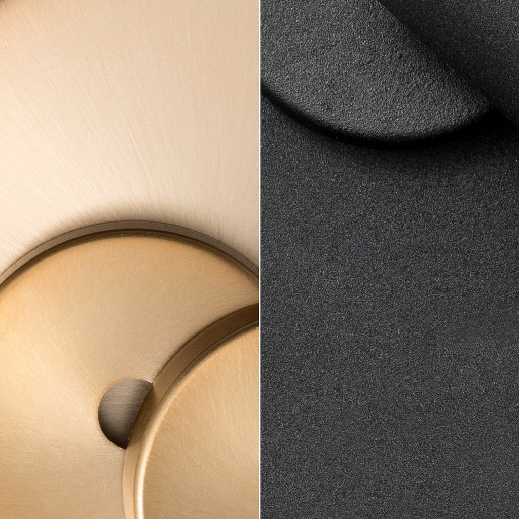 Sloane 1 Light Vibrant Gold + Black Forged Sconce Wall Sconce Crystorama