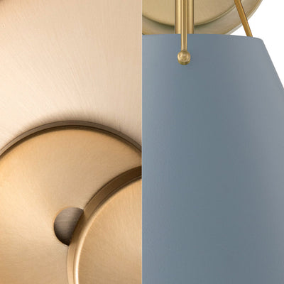 Xavier 6 Light Vibrant Gold + Blue Chandelier Chandelier Crystorama