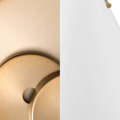 Xavier 6 Light Vibrant Gold + White Chandelier Chandelier Crystorama