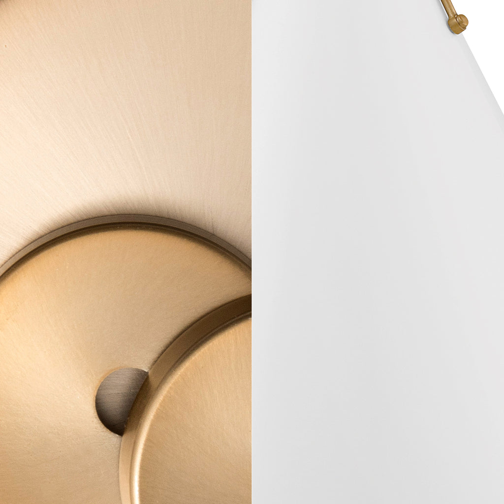Xavier 2 Light Vibrant Gold + White Chandelier Chandelier Crystorama