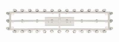 Watson 6 Light Polished Nickel Linear Chandelier Chandelier Crystorama