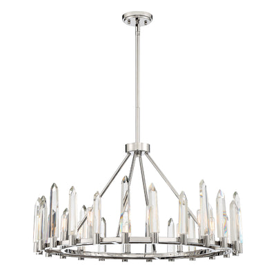 Watson 8 Light Polished Nickel Chandelier Chandelier Crystorama