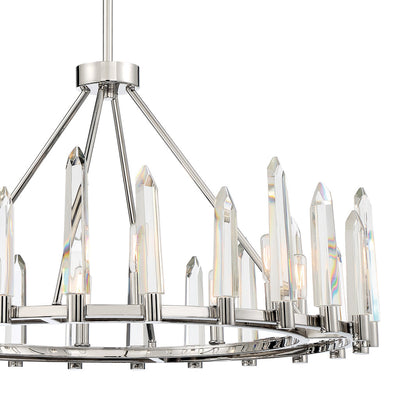 Watson 8 Light Polished Nickel Chandelier Chandelier Crystorama