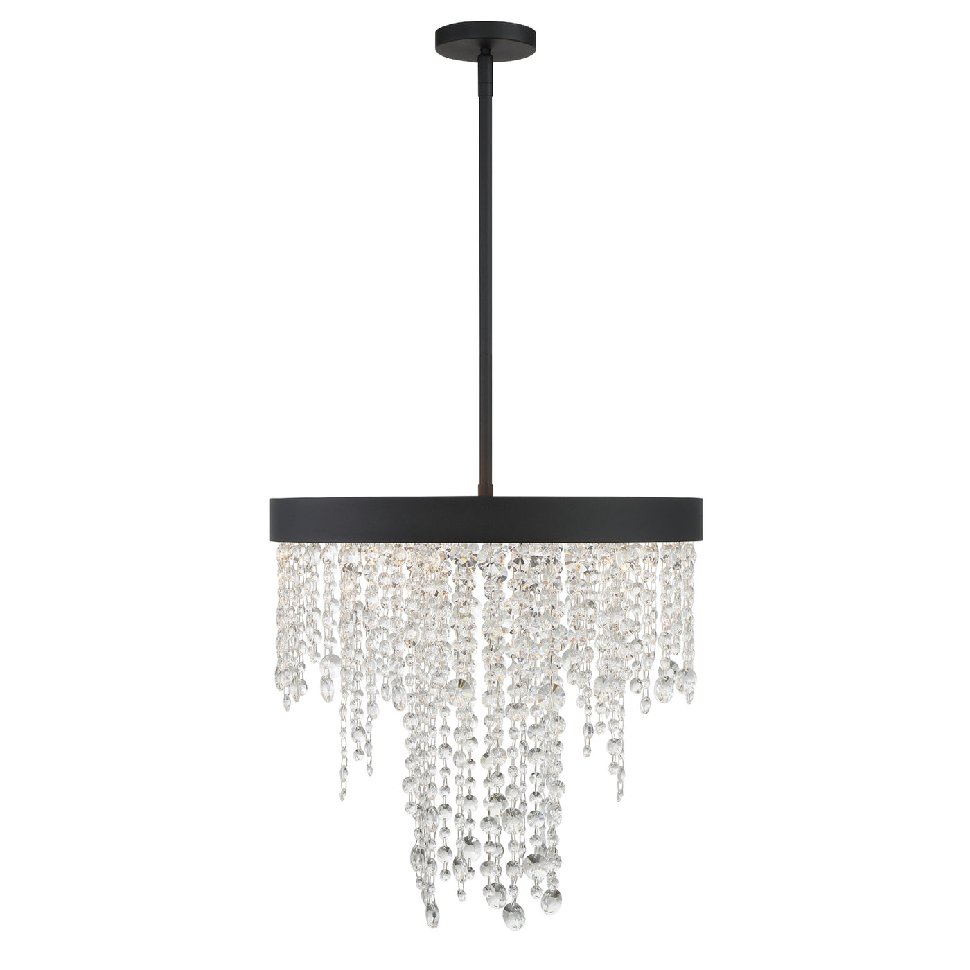 Winham 5 Light Black Forged Chandelier Chandelier Crystorama