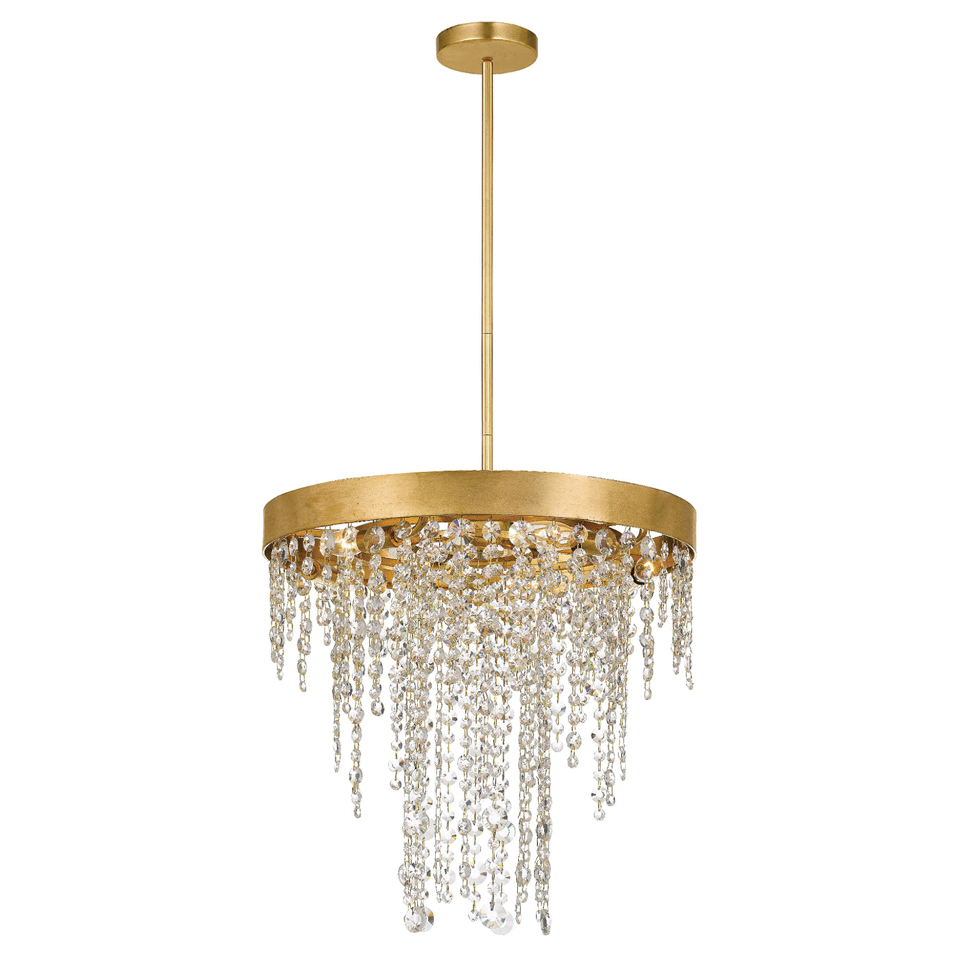 Winham 5 Light Antique Gold Crystal Chandelier Chandelier Crystorama