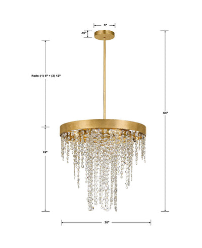 Winham 5 Light Antique Gold Crystal Chandelier Chandelier Crystorama