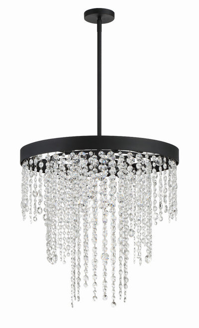 Winham 6 Light Black Forged Chandelier Chandelier Crystorama