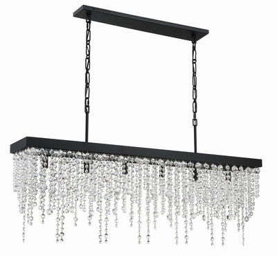 Winham 6 Light Black Forged Chandelier Chandelier Crystorama