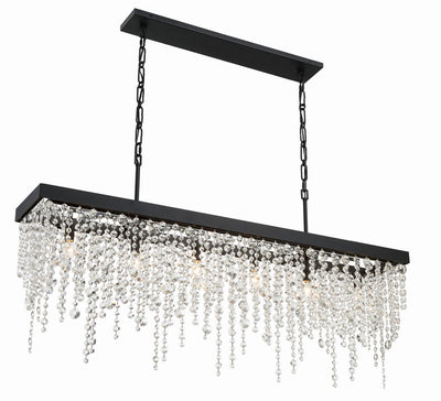 Winham 6 Light Black Forged Chandelier Chandelier Crystorama