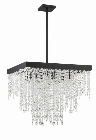 Winham 8 Light Black Forged Chandelier Chandelier Crystorama