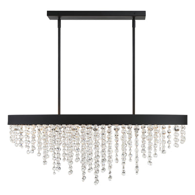 Winham 8 Light Black Forged Chandelier Chandelier Crystorama