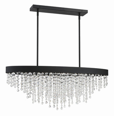 Winham 8 Light Black Forged Chandelier Chandelier Crystorama