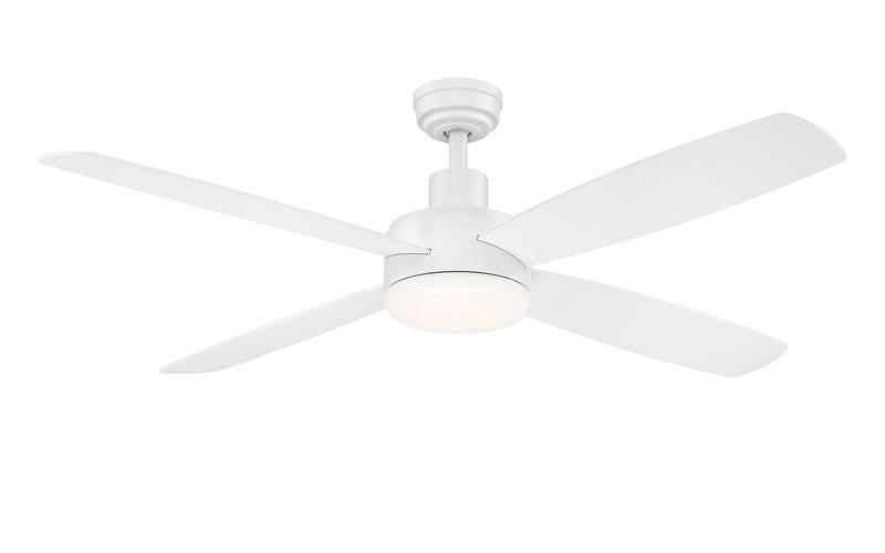 Aeris matte white LED ceiling fan Ceiling Fan Wind River