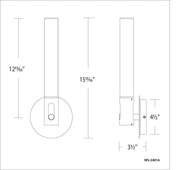 Clare LED Wall Sconce Wall Sconce WAC Lighting