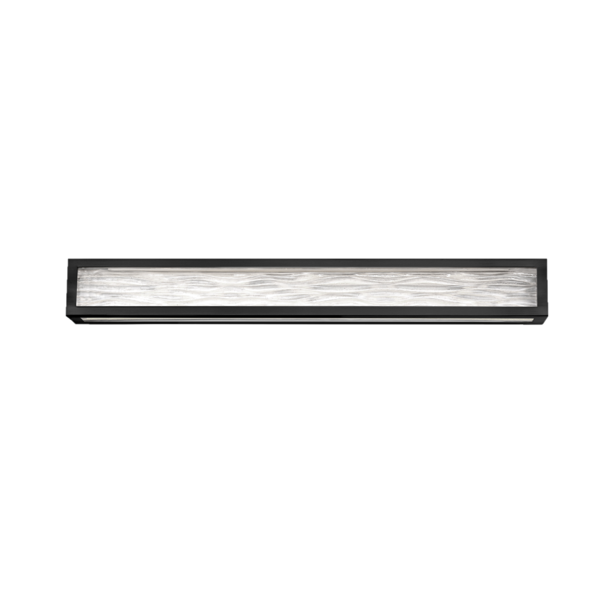 Shock Waves 38" LED Bath Vanity Light 3000K Black Bath and Vanity Modern Forms