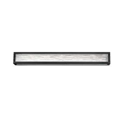 Shock Waves 38" LED Bath Vanity Light 3000K Black Bath and Vanity Modern Forms