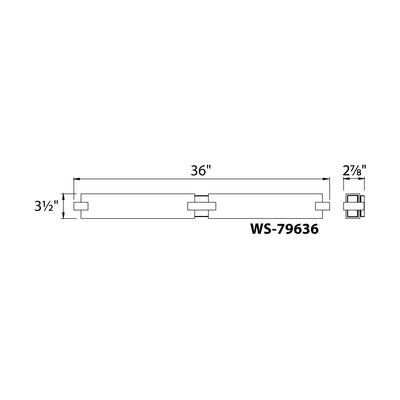 Bliss LED Bath Vanity or Wall Light Bath and Vanity WAC Lighting