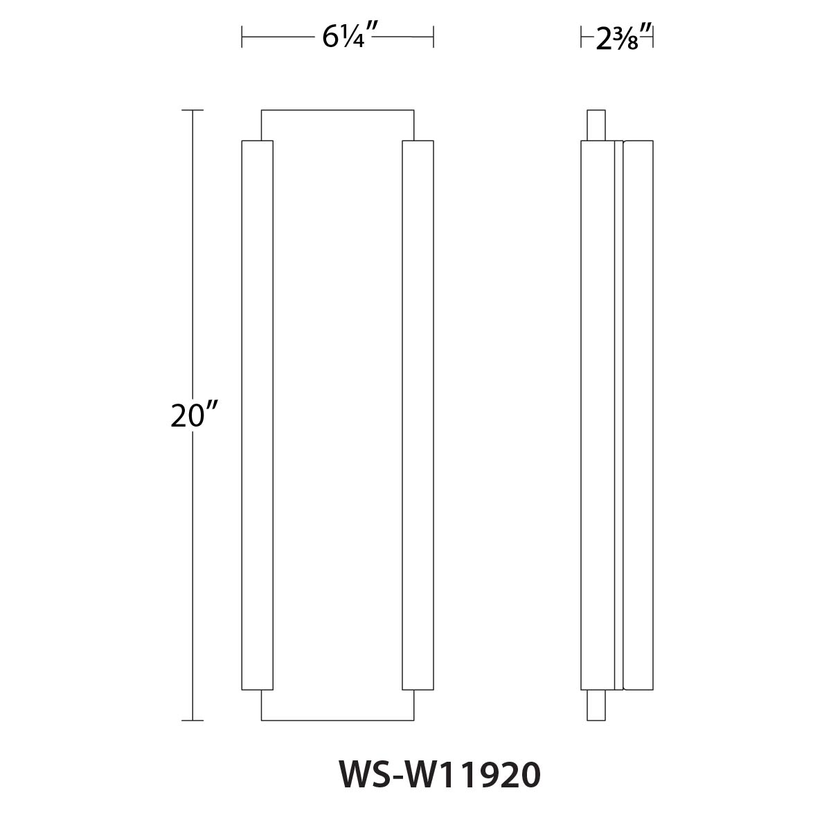 Fiction LED Indoor and Outdoor Wall Light Exterior WAC Lighting