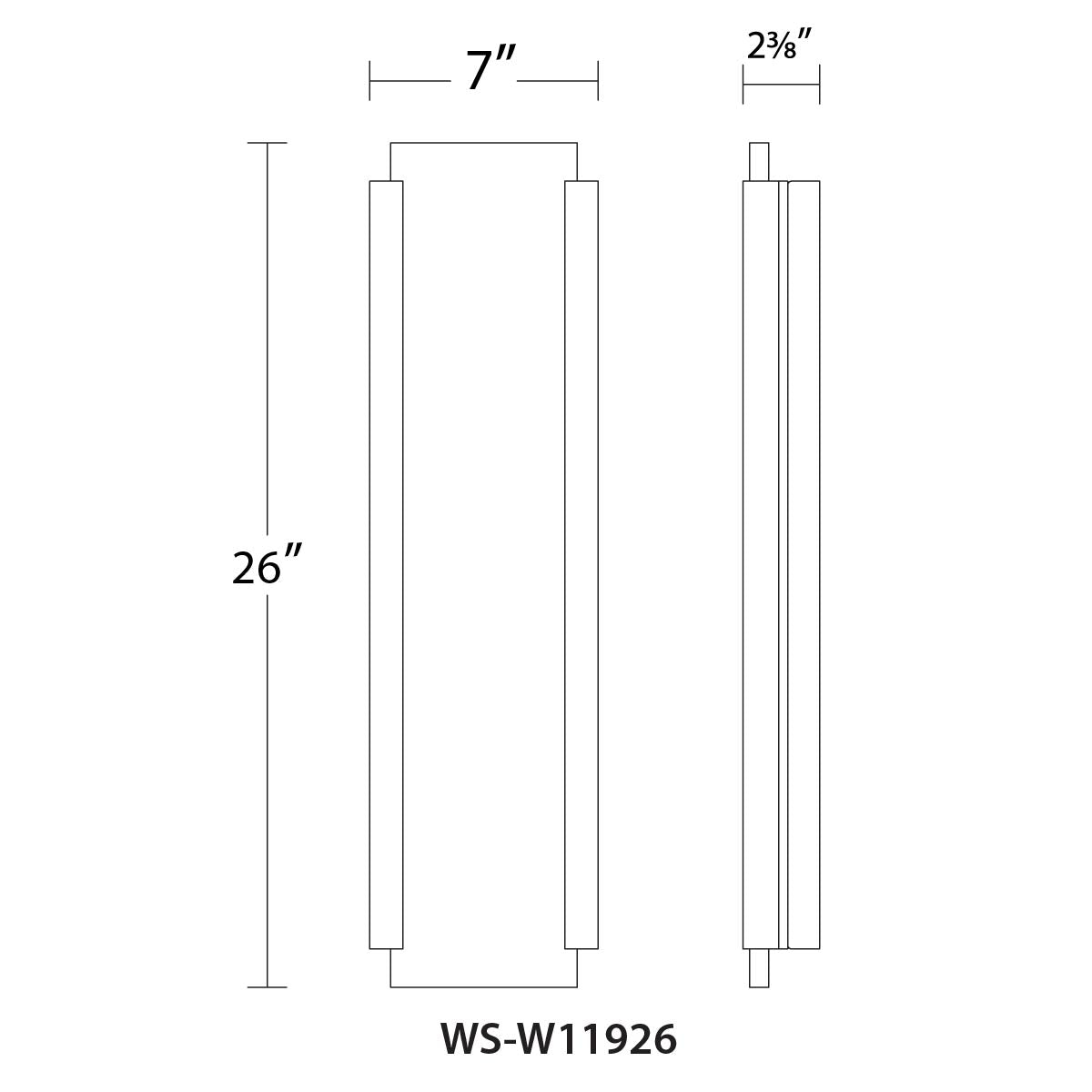 Fiction LED Indoor and Outdoor Wall Light Exterior WAC Lighting