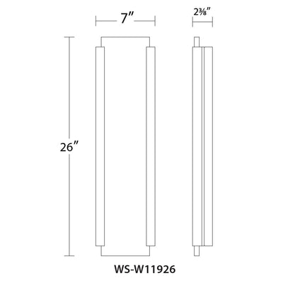 Fiction LED Indoor and Outdoor Wall Light Exterior WAC Lighting