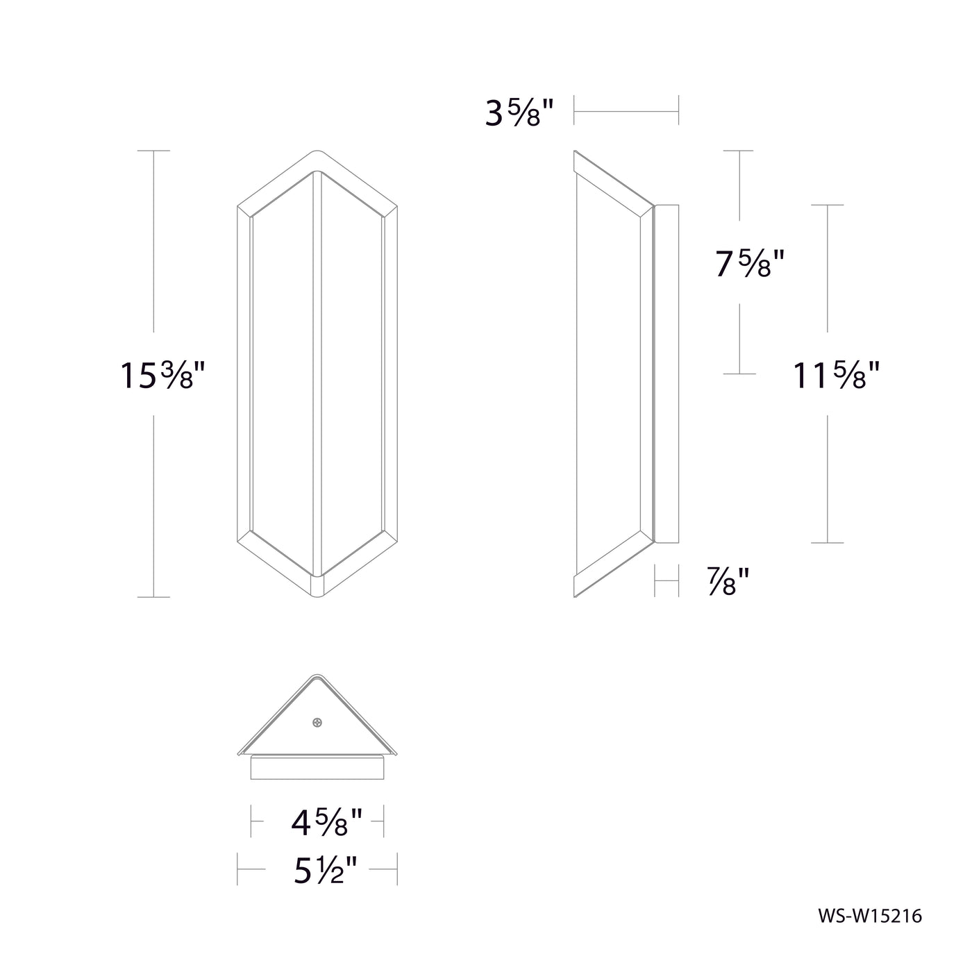 Corte LED Outdoor Wall Light Exterior WAC Lighting