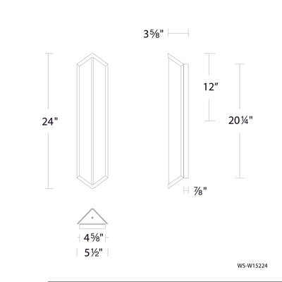 Corte LED Outdoor Wall Light Exterior WAC Lighting