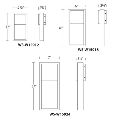 Archetype LED Indoor and Outdoor Wall Light Exterior WAC Lighting