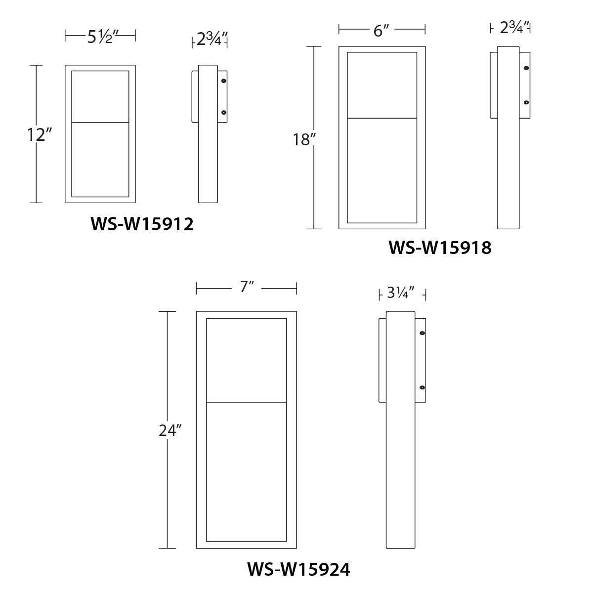 Archetype LED Indoor and Outdoor Wall Light Exterior WAC Lighting