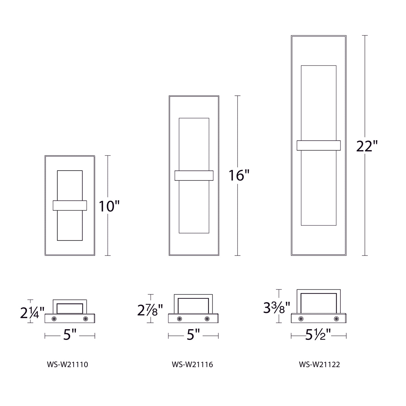 Bandeau LED 3-CCT Indoor and Outdoor Wall Light Exterior WAC Lighting