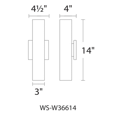 Caliber LED Indoor and Outdoor Wall Light Exterior WAC Lighting