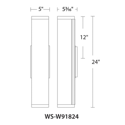 Cylo LED Indoor and Outdoor Wall Light Exterior WAC Lighting