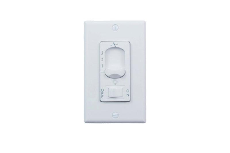 Dual Fan Light Wall Control WHITE Ceiling Fan Wind River