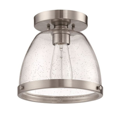 Lodie 1 Light 7.5" Flushmount in Brushed Polished Nickel Flush Mount Craftmade