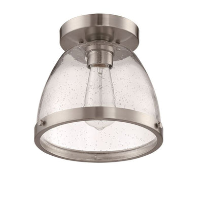 Lodie 1 Light 7.5" Flushmount in Brushed Polished Nickel Flush Mount Craftmade