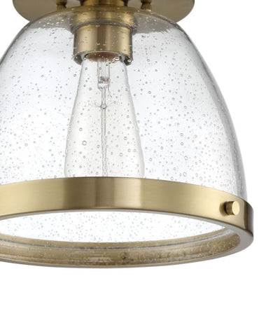 Lodie 1 Light 9.5" Flushmount in Satin Brass Flush Mount Craftmade