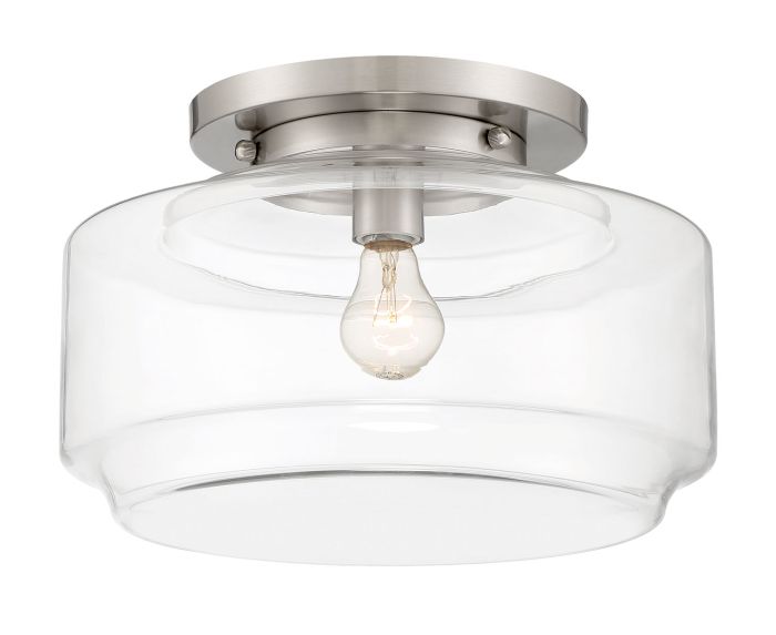 Peri 1 Light 14" Flushmount in Brushed Polished Nickel Flush Mount Craftmade