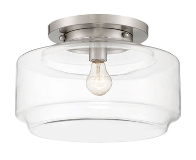 Peri 1 Light 14" Flushmount in Brushed Polished Nickel Flush Mount Craftmade